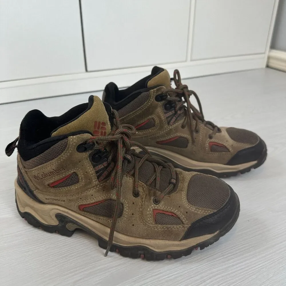 Columbia Coretek II Waterproof Mens 7.5 Brown Suede Hiking Boots YM5347-245